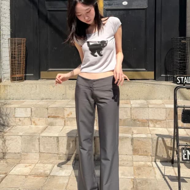실루엣 26SS 아기고양이 숏 반팔