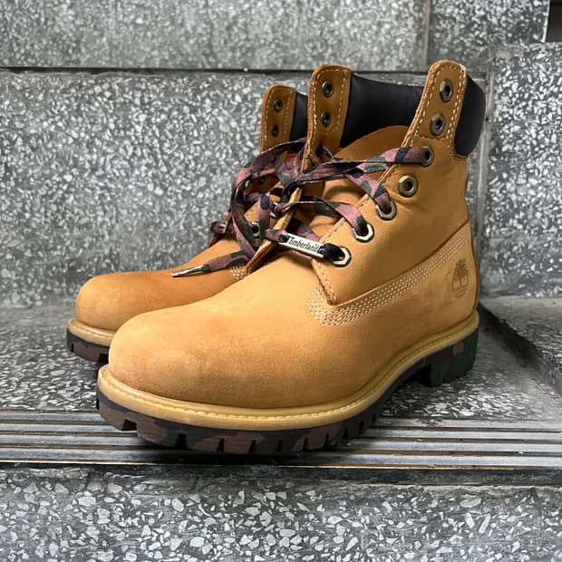 팀버랜드 6인치 프리미엄 워터프루프 카모 부츠