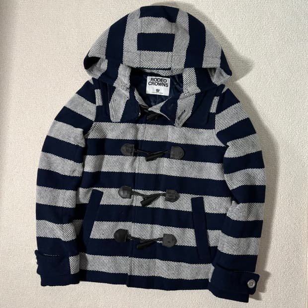 일본빈티지 rodeo crowns 네이비 포인트 떡코 떡볶이코트