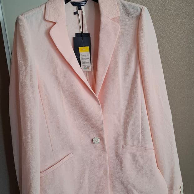 새상품) 타미힐피거 씨어써커 핑크 자켓 사이즈 2