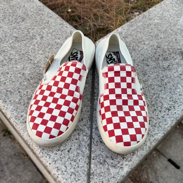 Vans 반스 컴피쿠시 원 체커보드 레드