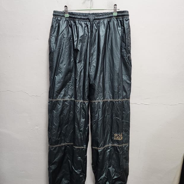 스컬프터 유광 빈티지 나일론 팬츠