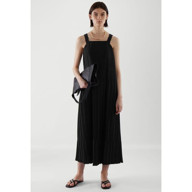 코스 COS 플리츠 슬리브리스 원피스