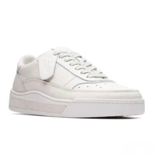 US10) 클락스 화이트 레더 스니커즈 운동화 신발