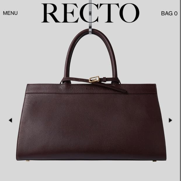 [새상품] 렉토 24FW 옥토버 1997 토트백 럼 버건디 라지