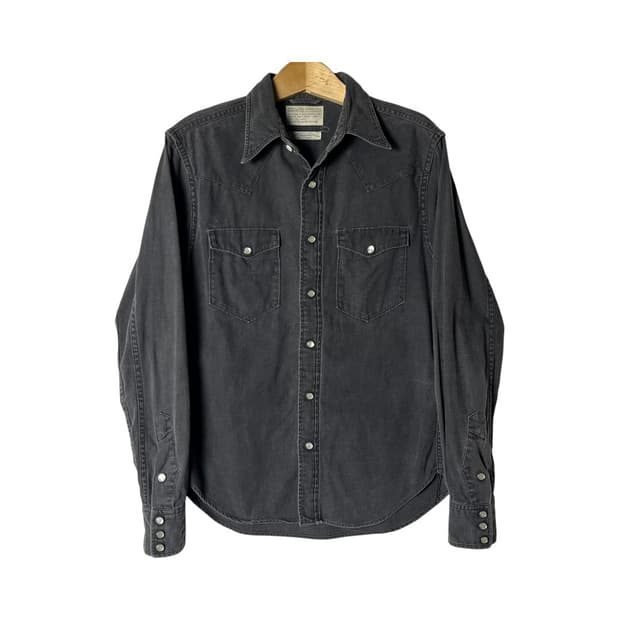 [United Arrows] 셔틀노트 데님 웨스턴 셔츠