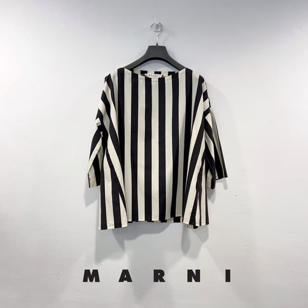MARNI 마르니 스트라이프 블라우스