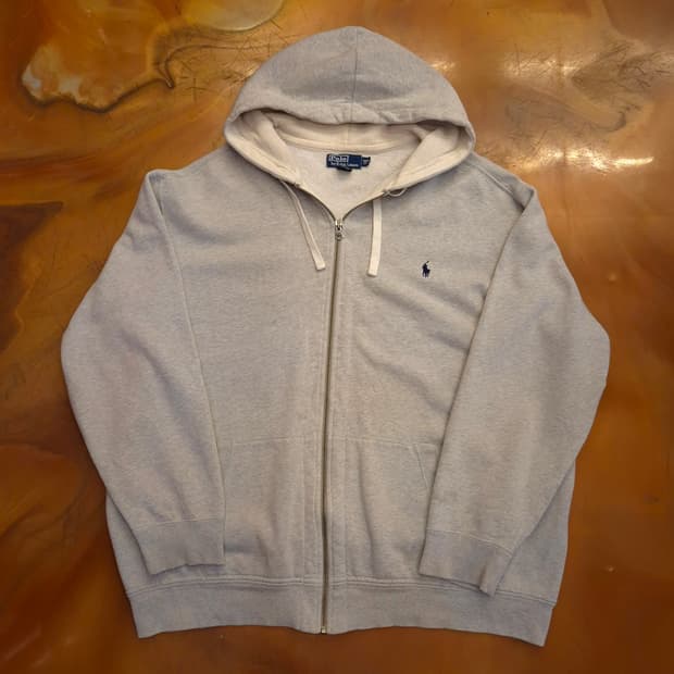 폴로랄프로렌 네이비 포니 그레이 후드집업 3XL