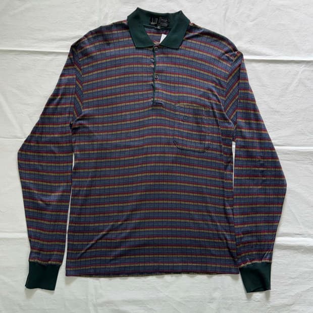 90s dunhill 퓨어 코튼 긴팔 티셔츠