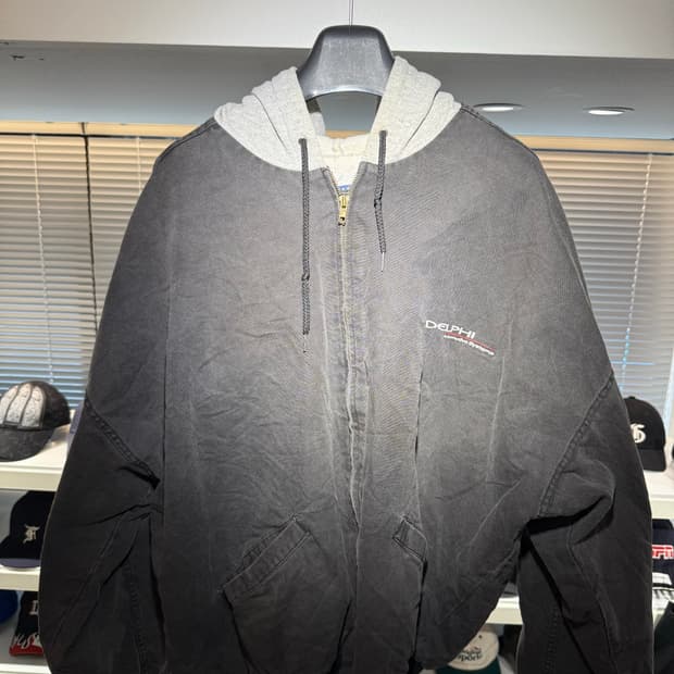 빈티지 하드 페이딩 후드 자켓 