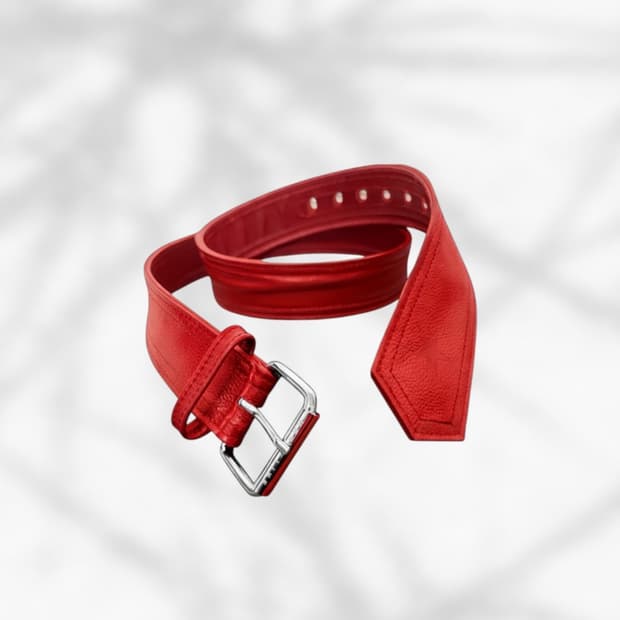 marceline tie belt (red)