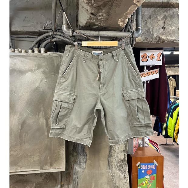 빈티지 카고 하프 팬츠 카키 #csz3513