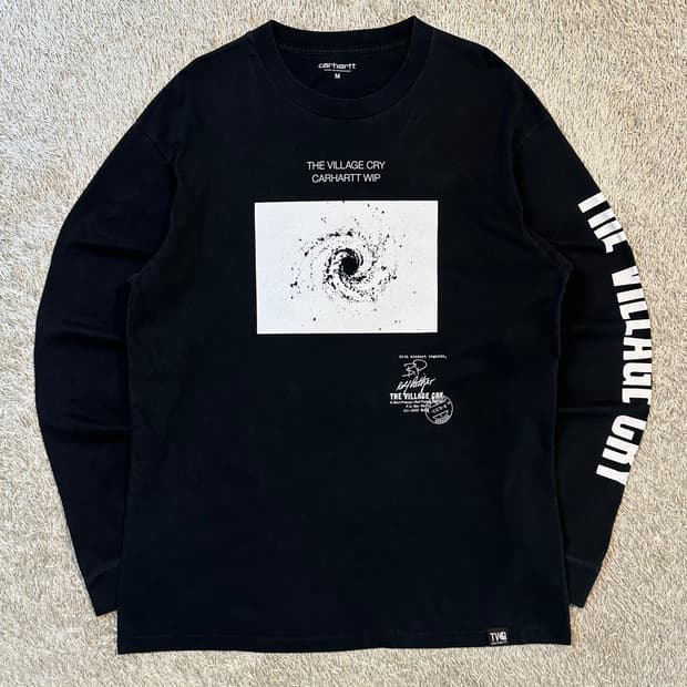 칼하트 WIP x The Village Cry Space 롱슬리브 블랙
