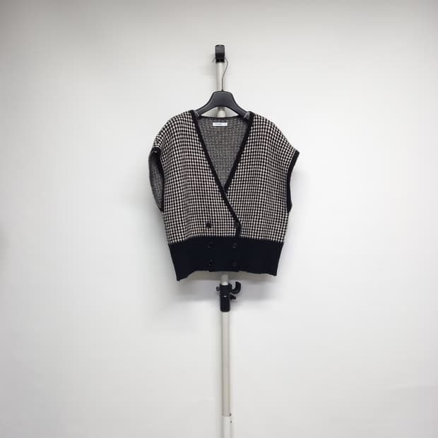 벨리걸 춘추동 루드박시핏 니트 베스트 F 44-77