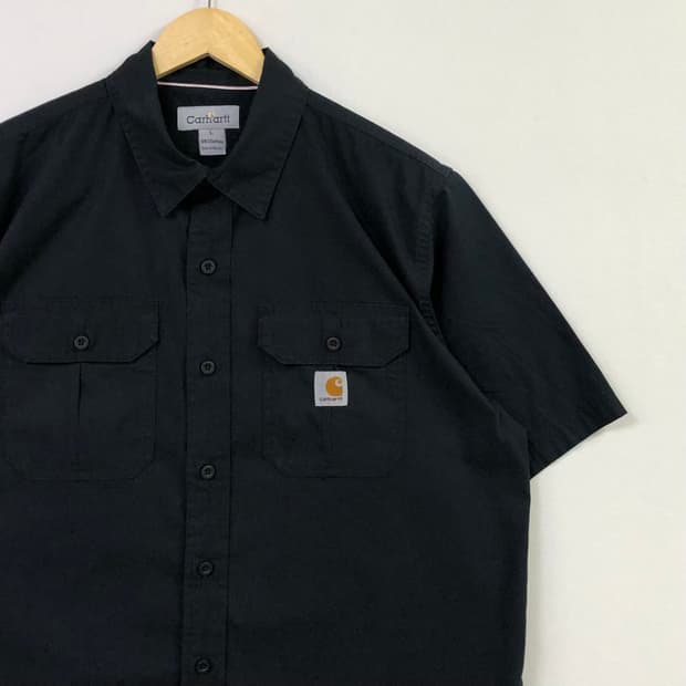 XL 칼하트 블랙 워크 셔츠