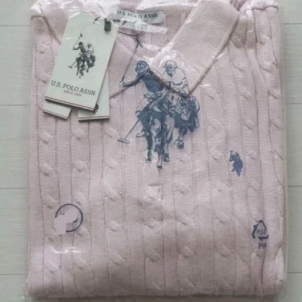 폴로 긴팔 카라니트 L