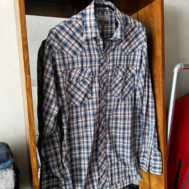 Authentic Western 체크 웨스턴 셔츠