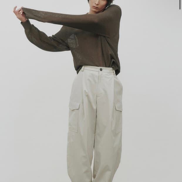 노이어 코튼 포켓 팬츠 50 아이보리 (32)