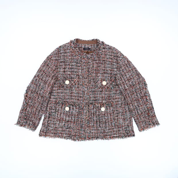 82-94-160 시스템 한섬 모 트위드 자켓 N7246