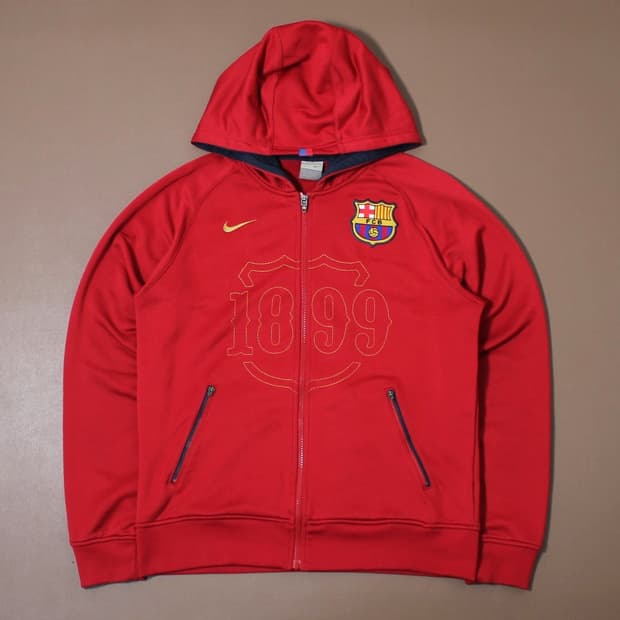 Nike 나이키 바르셀로나 레드 후드집업 