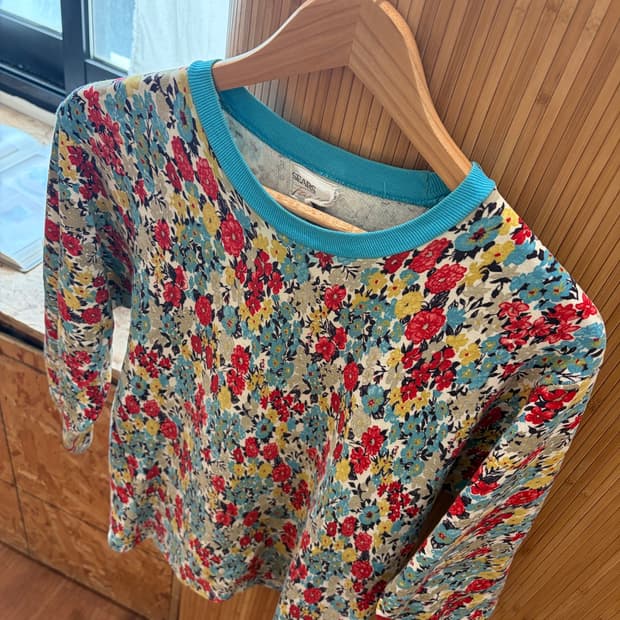 70s SEARS Fashion Flower T-shirt