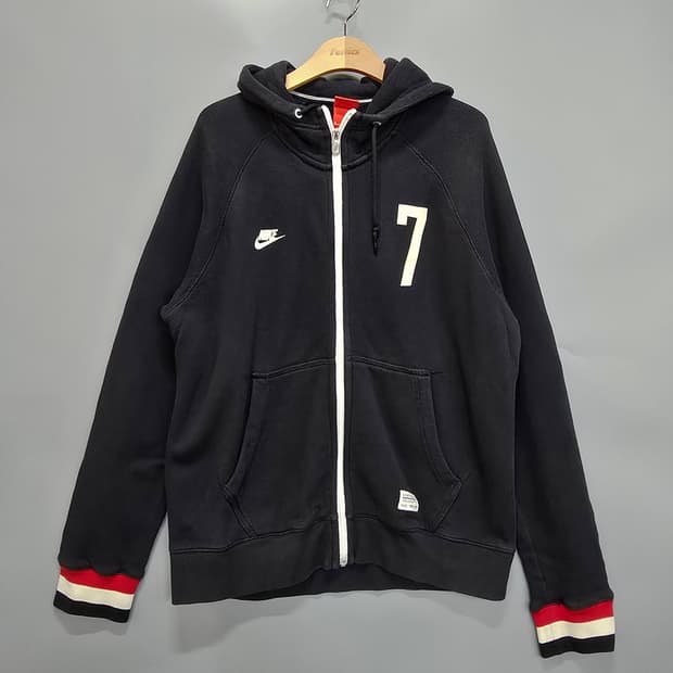 나이키(Nike) 넘버7 후드집업 블랙 XL