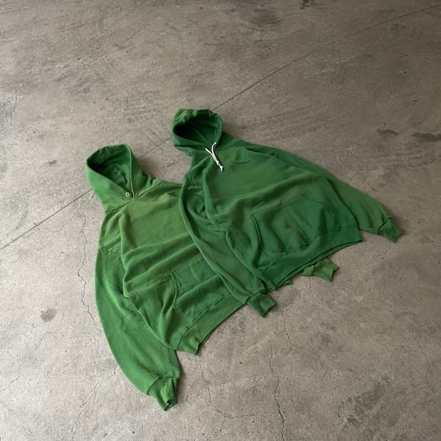 80s~ Mid 90s Jerzees Green 50/50 Hoodie