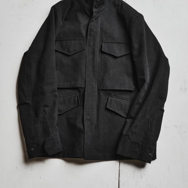 Textured M65 Jacket - Black