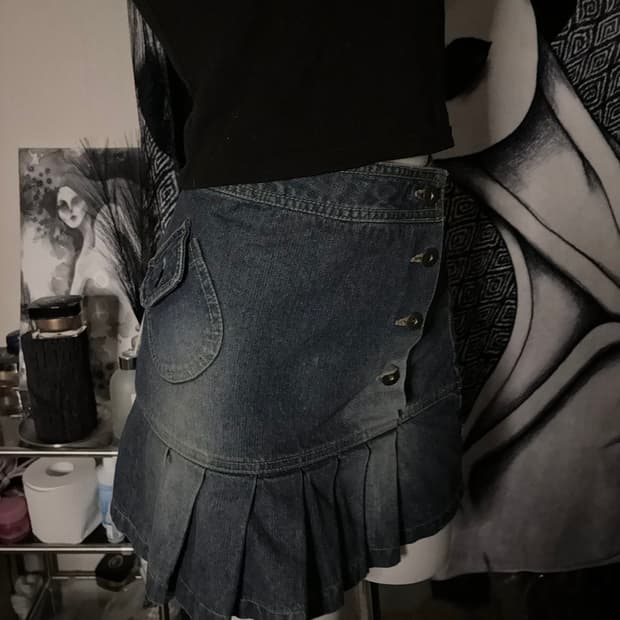 빈티지 데님 스커트