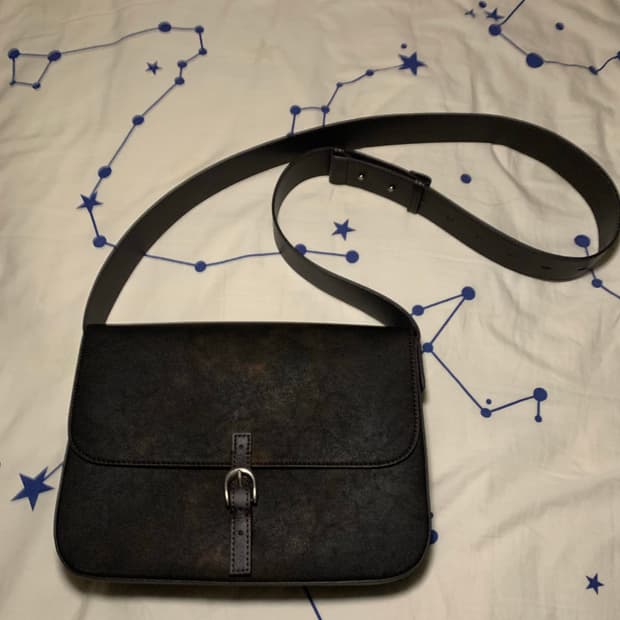 도프제이슨 빈티지 스몰 메일백 다크브라운