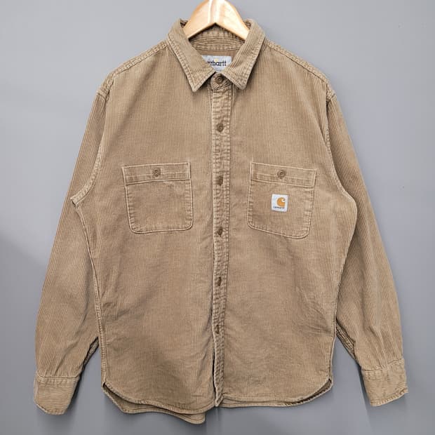 Carhartt 칼하트 코듀로이 셔츠 자켓 베이지 