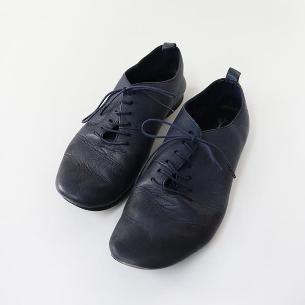 요지야마모토 레더 플랫슈즈