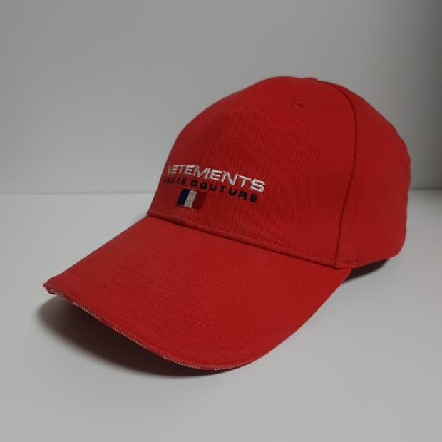 OS 베트멍 레드 오뜨꾸띄르 자수 볼캡 모자 V0921