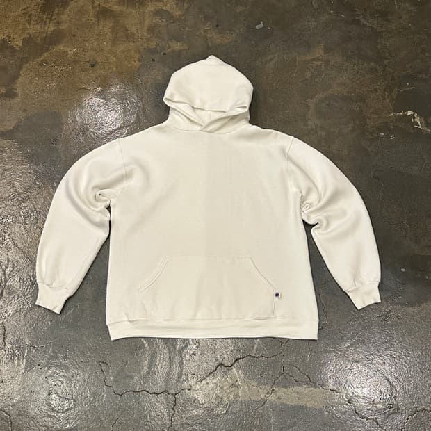90s Russell 러셀 made in USA 블랭크 후드티 L