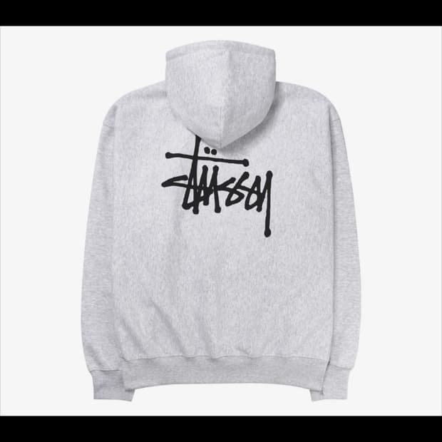 스투시 베이직 후드티 애쉬 헤더(XL) 팝니다