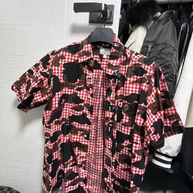 베이프 반팔 남방 L