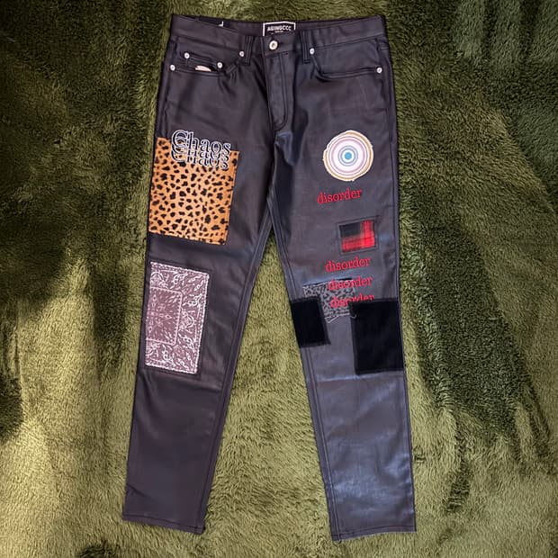 [3] 다잉브리드 X 에이징씨씨씨 피크 로고 패치 코팅 진 블랙