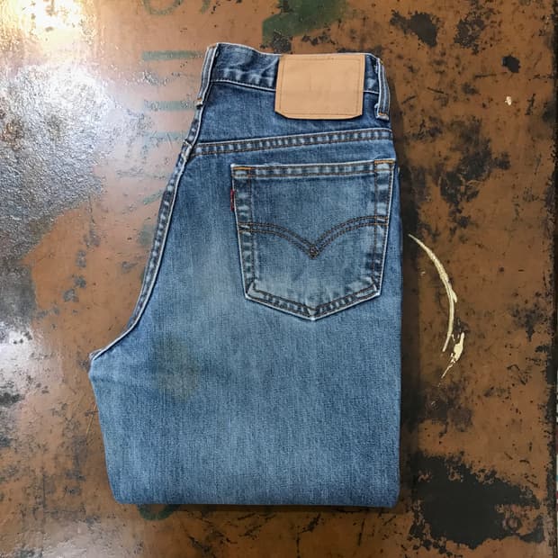 리바이스 505 다크 블루 데님 팬츠 청바지 허리 29 사이즈