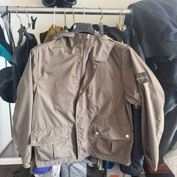 스톤아일랜드 마이크로트윌 후드자켓