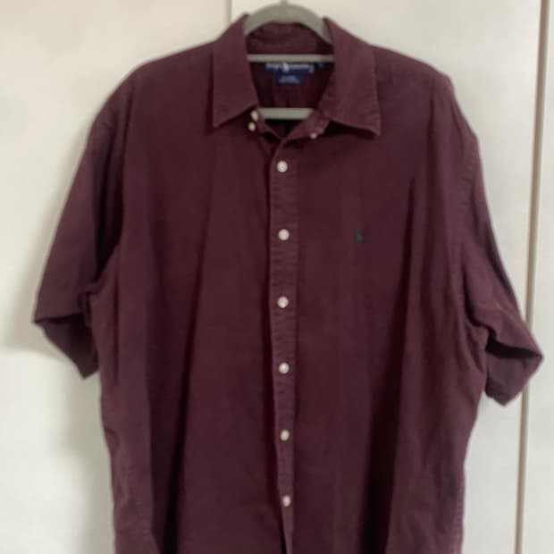 폴로 랄프로렌 버건디 반팔셔츠 XL