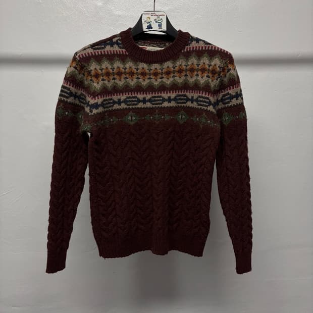 리바이스 울 패턴 니트