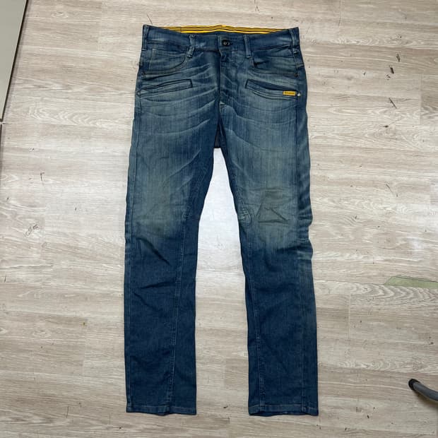 에드윈 빈티지 워싱 스트레이트 데님팬츠 청바지 [중청] XL