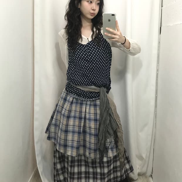 체크 모리 코디 세트 💙