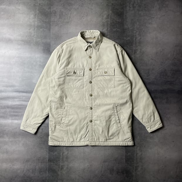 COVINGTON 빈티지 아이보리 셰르파 코튼 셔츠자켓 A00445