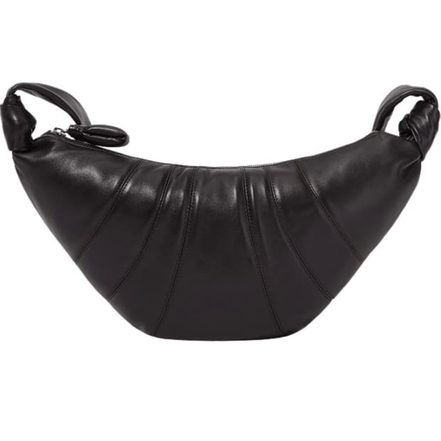 르메르 미디움 크루아상 백 소프트 나파 레더 다크 초콜릿