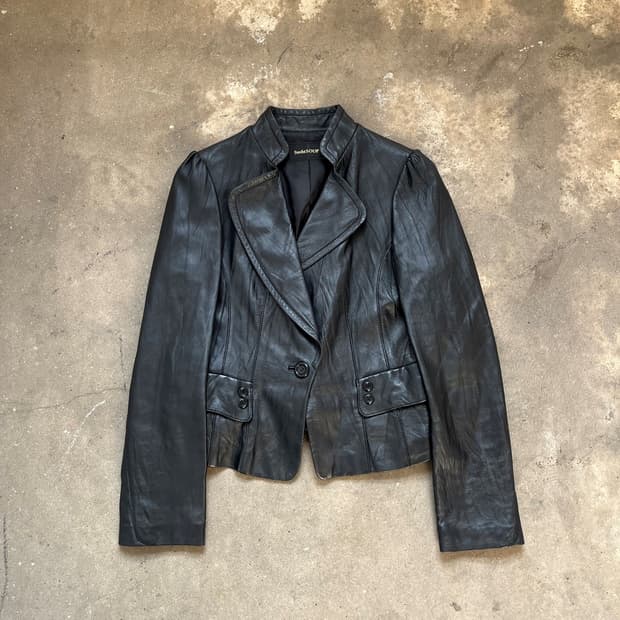 Vintage 램스킨 레더 블레이저 