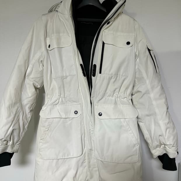 마리엘라로사티 화이트 롱 패딩 코트