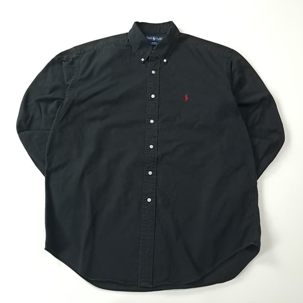 CJ112 L 폴로 90s 블랙 셔츠 남방