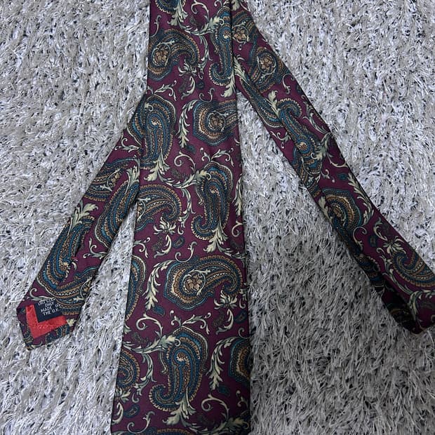 영국제 아쿠아스큐텀 실크 넥타이