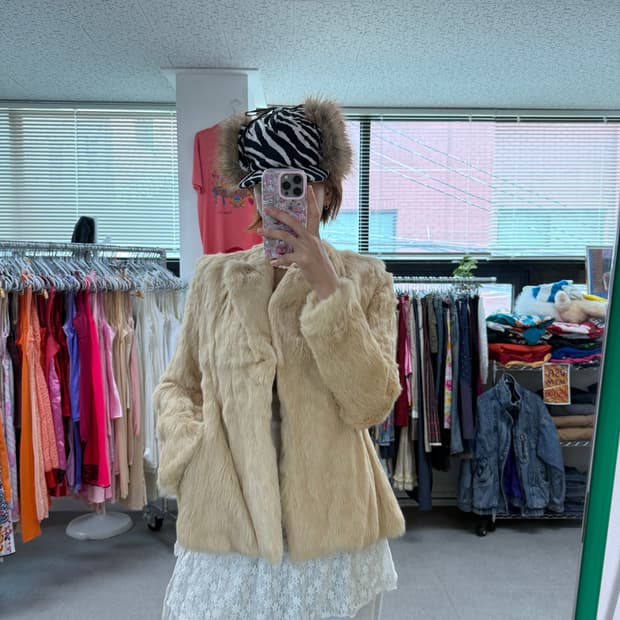 Rabbit fur jacket 